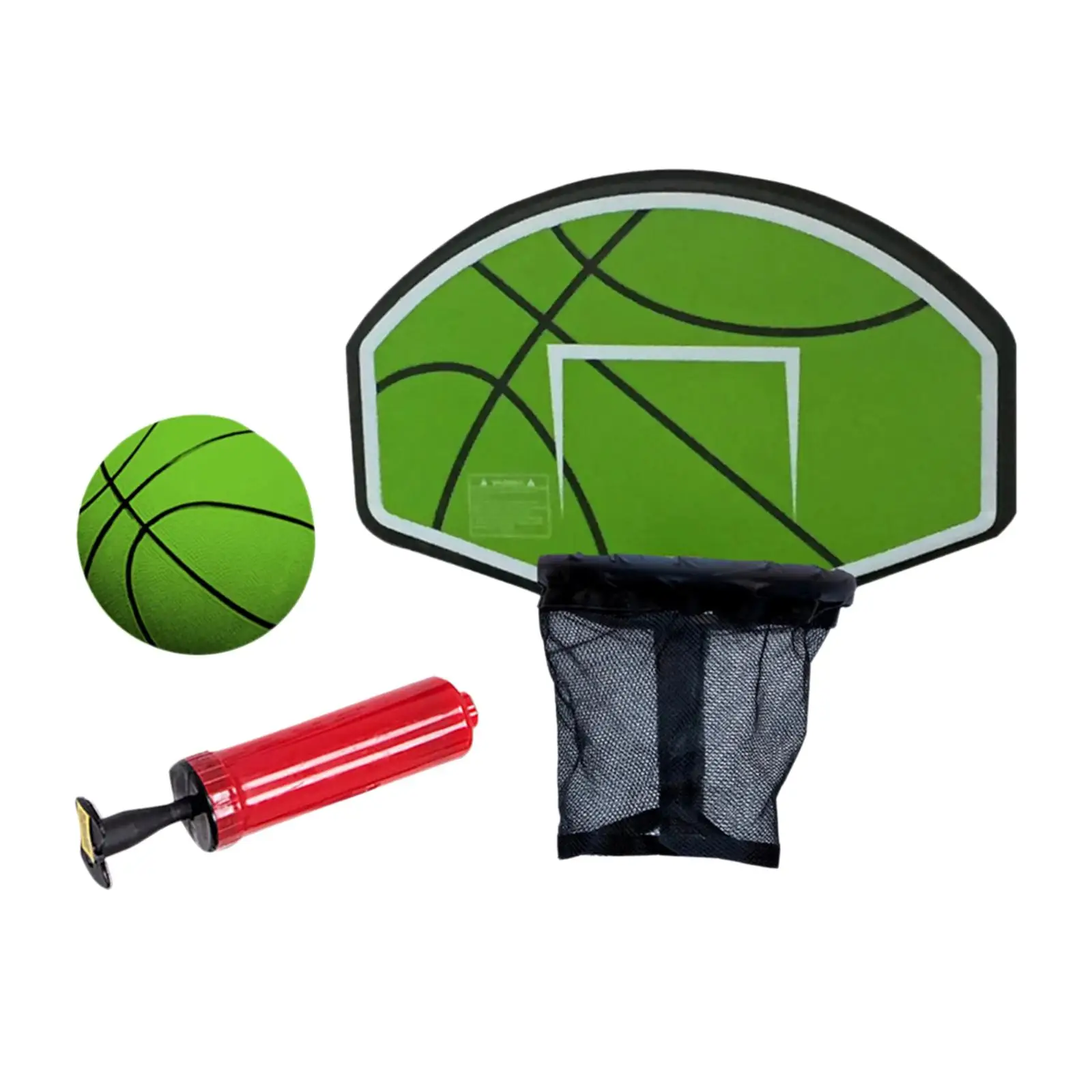 Basketball Backboard Toy with Net Lightweight Trampoline Basketball Hoop for Game Outdoor Sports Backyard Kids Garden