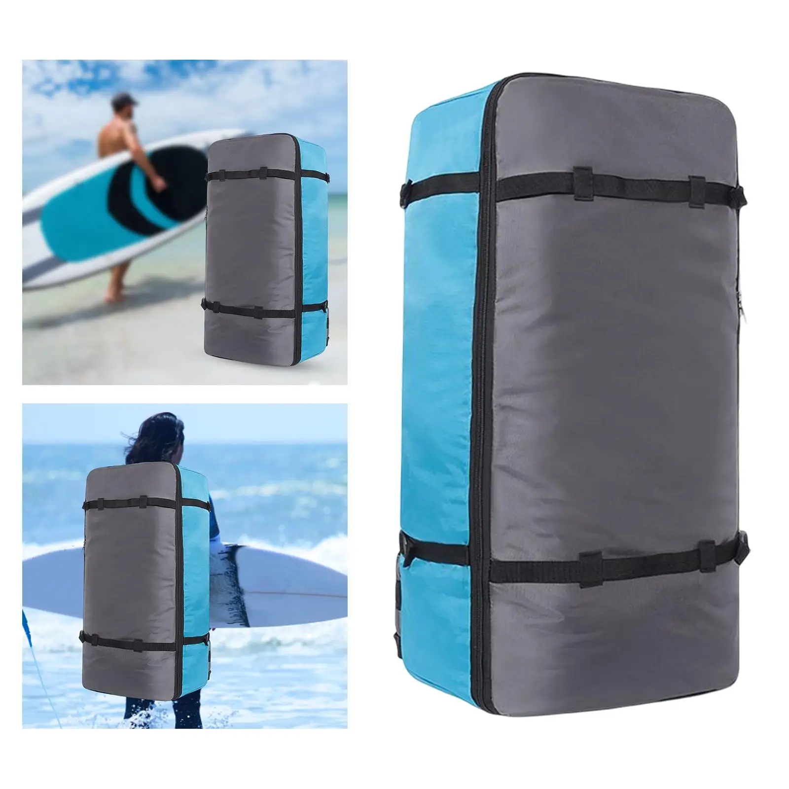 Nylon Inflatable Paddleboard Backpack Carrier Rucksack Deck Pocket Stand up Paddle Board Travel Bag for Boating Surfboard Kayak