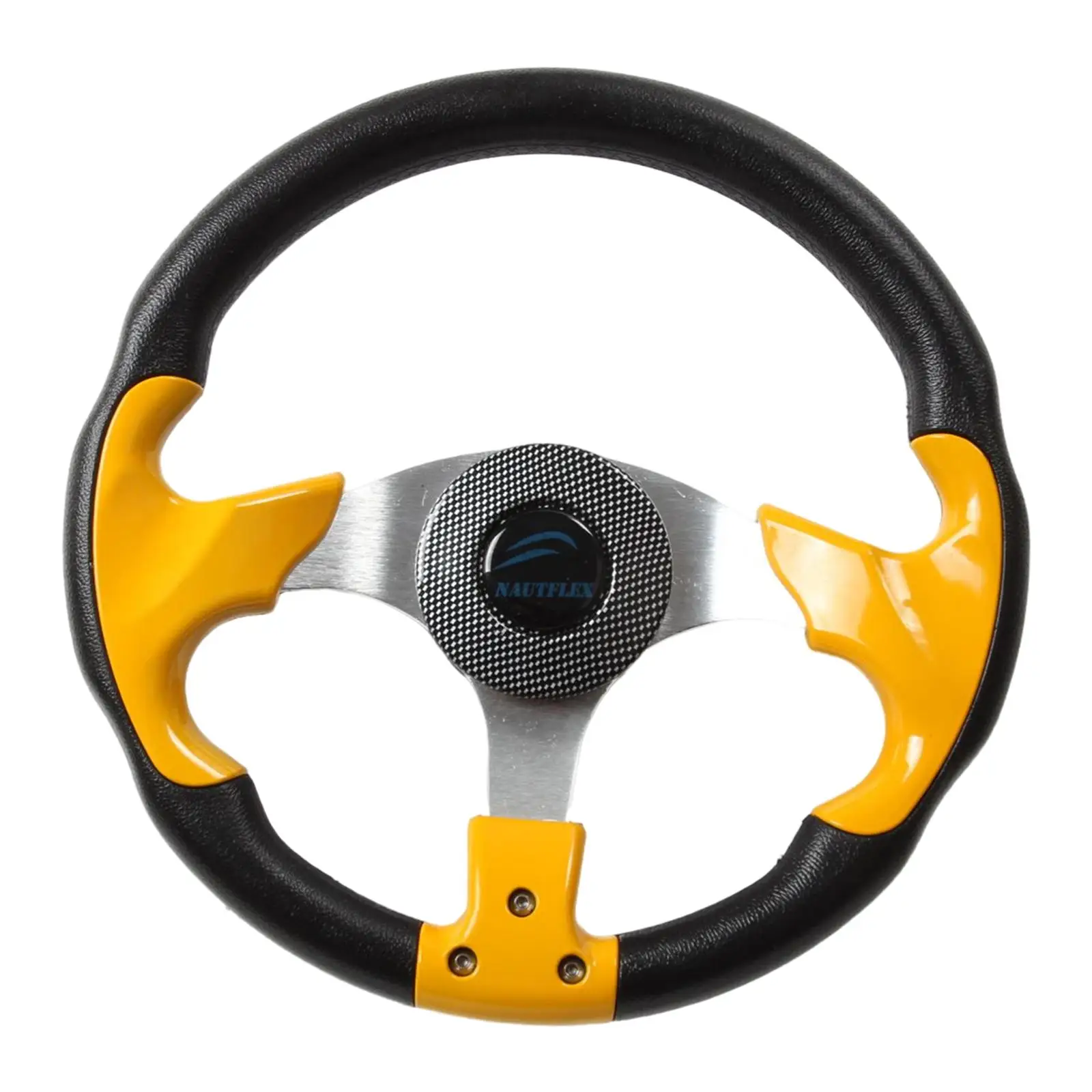 Boat Steering Wheel 19mm Tapered Shaft 3 Spoke Replacement 320  Yellow Non directional for Boat Accessories Marine Vessels