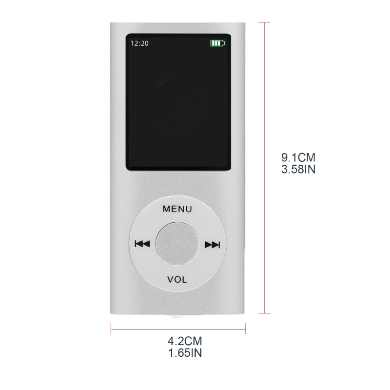 69HA 1.8'' MP3 Music Player Non-destructive Portable MP3 Walkman FM Radio Card External Ultra-thin Recording Music Player