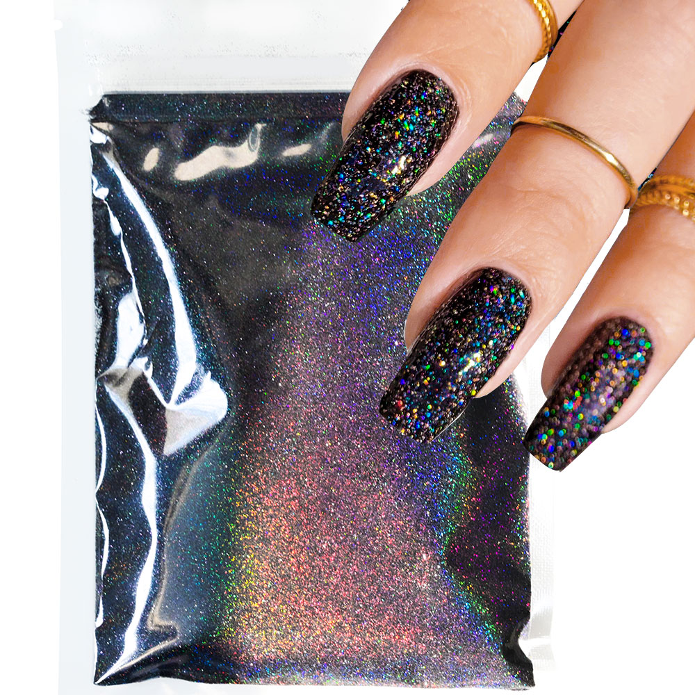 Best of 10g / 5g Laser Holographic Sugar Nail Powder 0.2mm Black White Pigment Sweater Snowflakes Winter Nail Glitter Dust Nail Sugar Powd Reviews & Tips