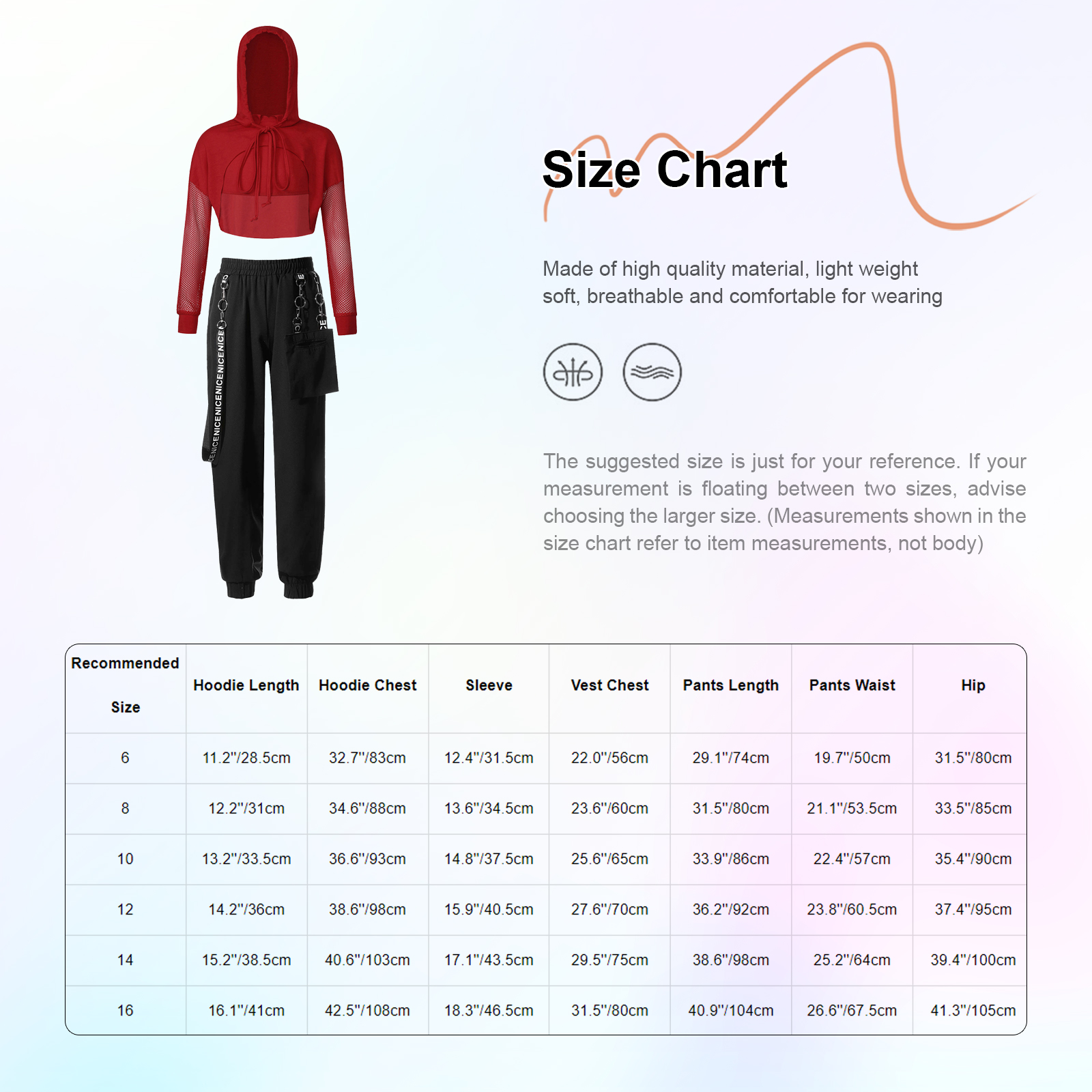 Kinder Mädchen Sportswear für Hip-Hop Jazz Dance Workout Skateboard ing Letter Print Kordel zug Kapuze Sweatshirt Weste Crop Top Hose – Detail 27