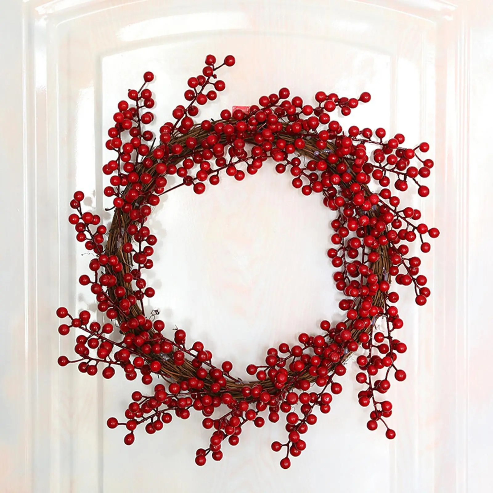 Christmas Wreath Realistic Decorative Front Door Wreath Christmas Decoration Garland for Wall Indoor Outdoor Home Office Wedding