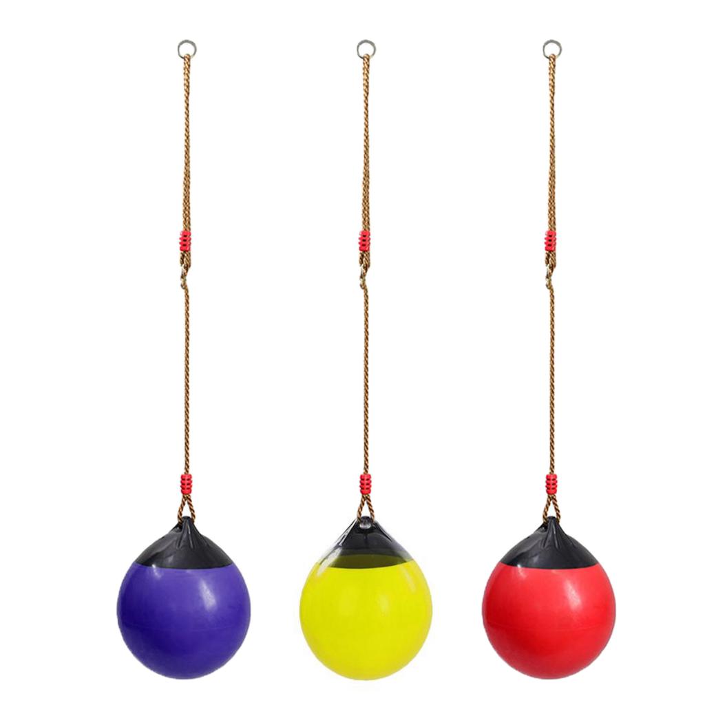 Ball Swing Seat with Heavy Duty Rope Hanging Multiple Colors for Kids