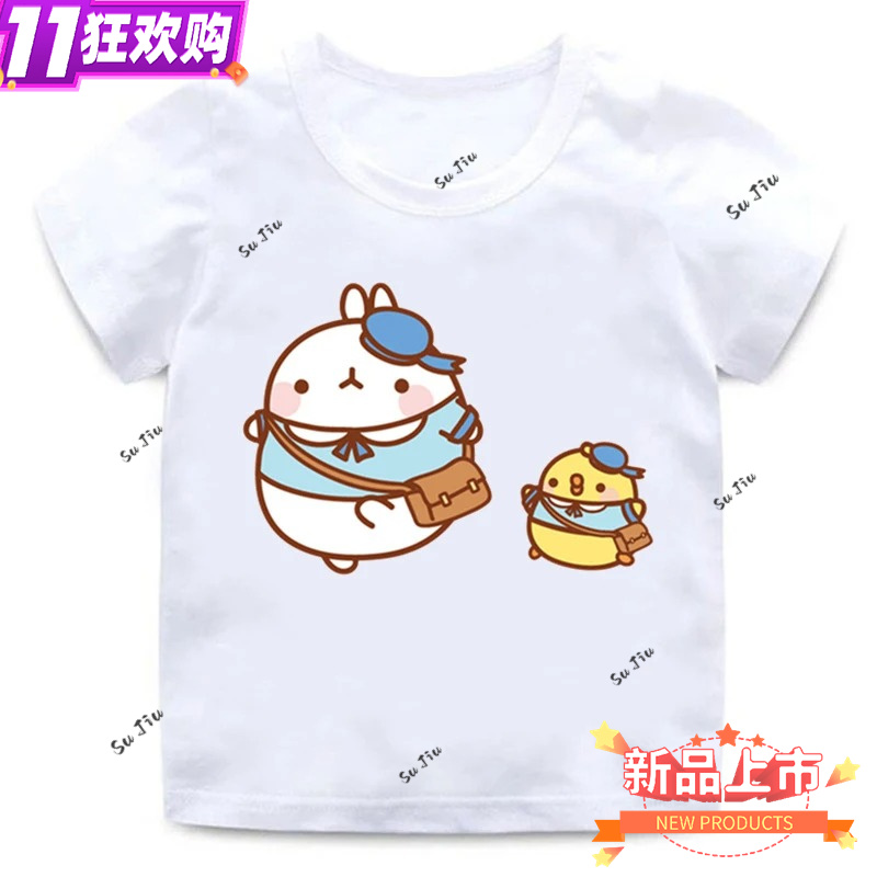 Title 12, T-shirt per ragazzi e ragazze cartoon Molang e ...