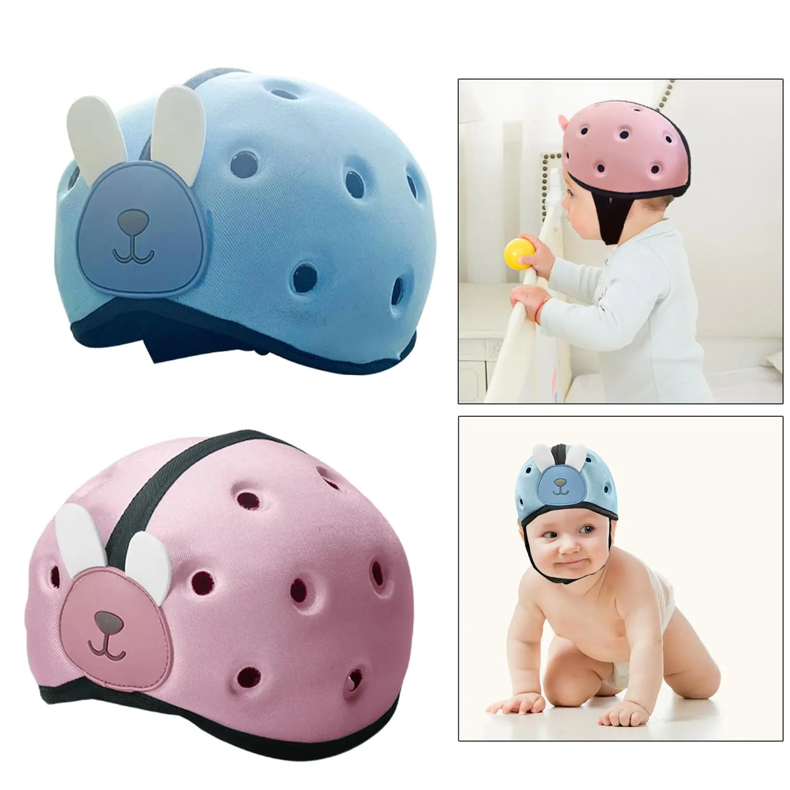 Baby Soft Protective , Breathable, Anti-, Harness, Beanie, Baby Head Guard, Head Guard for Kids, Toddlers, Running
