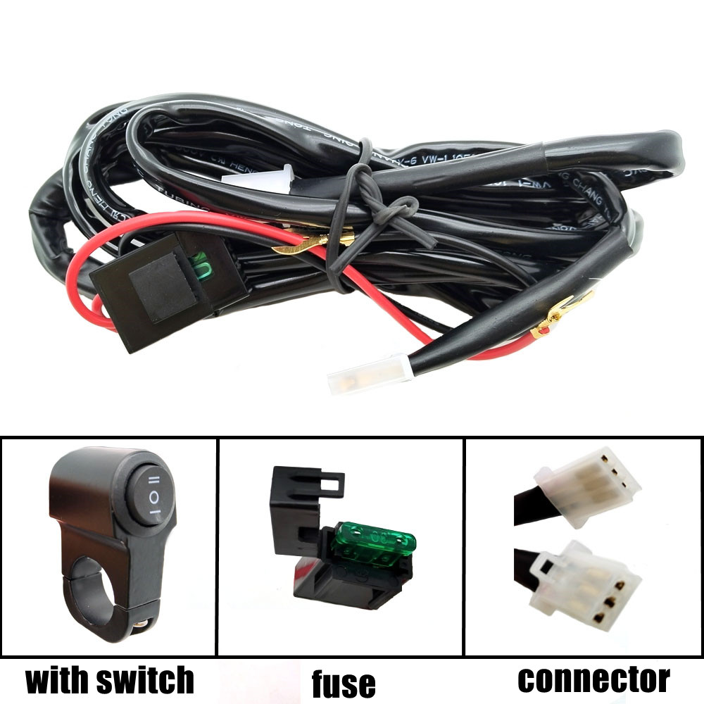 LED Motorcycle Headlight Driving Fog Lights LED Spotlight Auxiliary Fog Lamp Yel