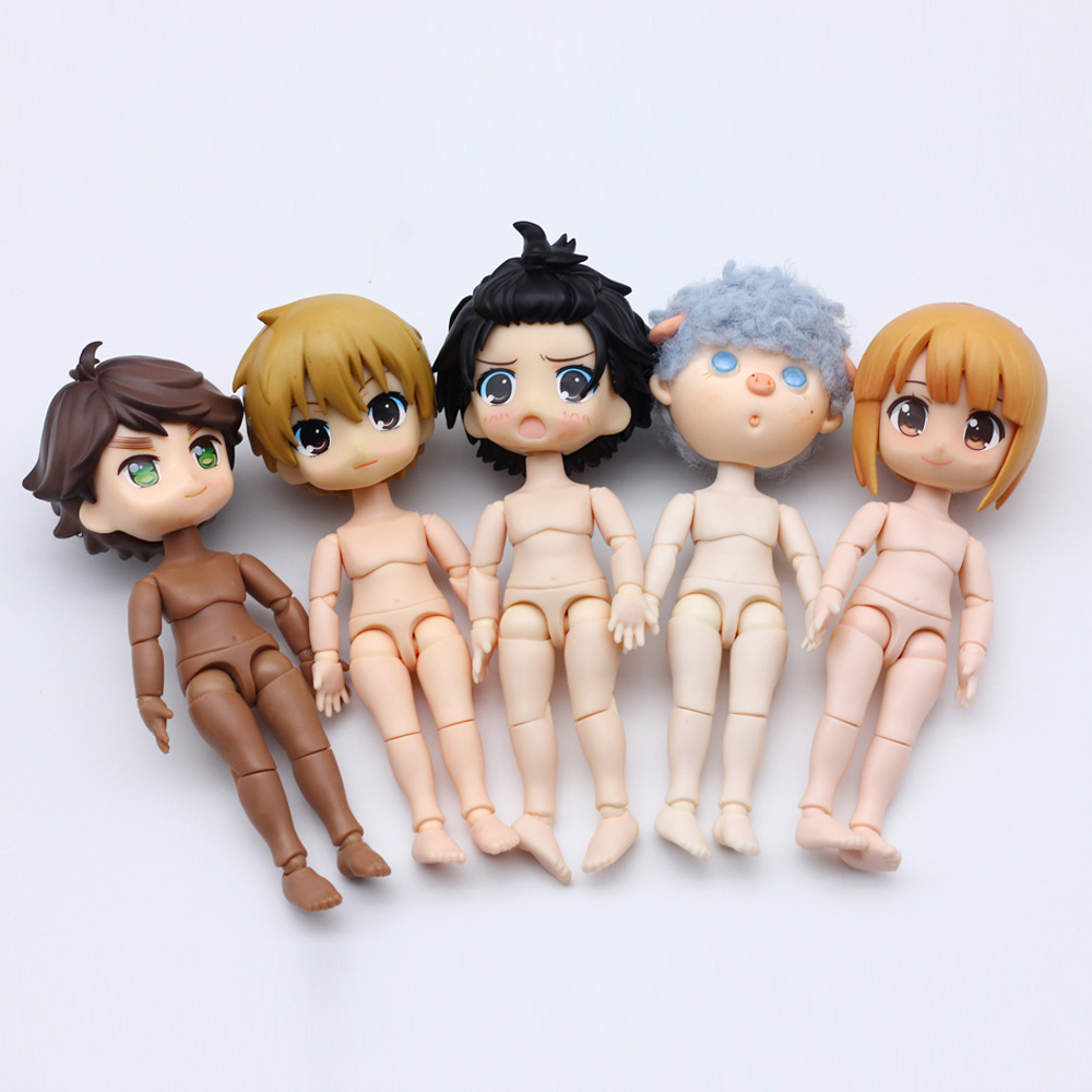 Obitsu 11CM Doll Toys DOD Body Suitable for GSC Head Ob11 1/12 BJD Body Spherical Joint Dolls Hand Set Body and Head Girls Toy