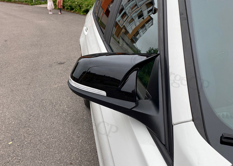 Carbon Fiber Style Black Rearview Side Mirror cover Caps for BMW X1 F48 X2 F39 F40 F53 F44 Z4 G39 Toyota Supra Side Mirror shell