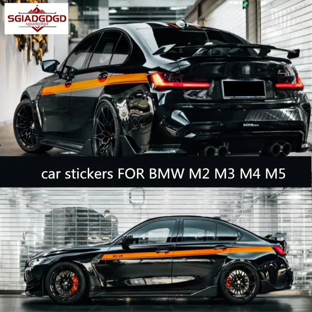 New custom car stickers FOR BMW M2 M3 M4 M5 body exterior decoration  fashion sports car decals film accessories