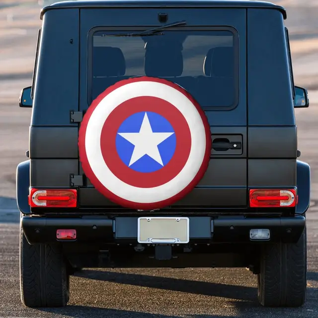 Captain Shield America Spare Wheel Cover Universal for Jeep Hummer