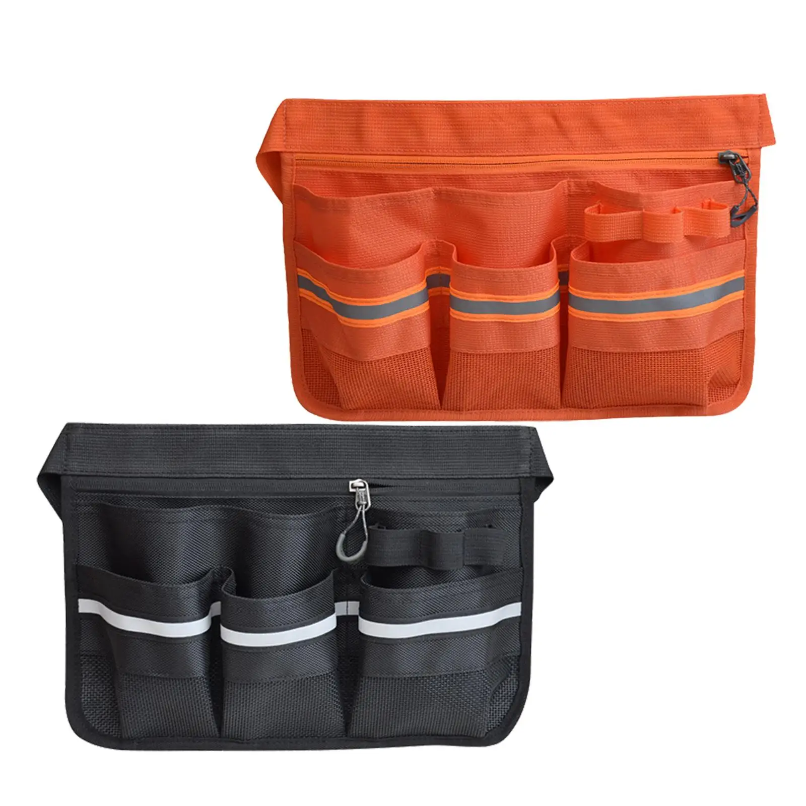 Tool Bag with Pockets Waterproof Oxford Cloth Sturdy Gardener Pouch Waist Belt for Cleaning Gardening KTV Hotel Restaurant