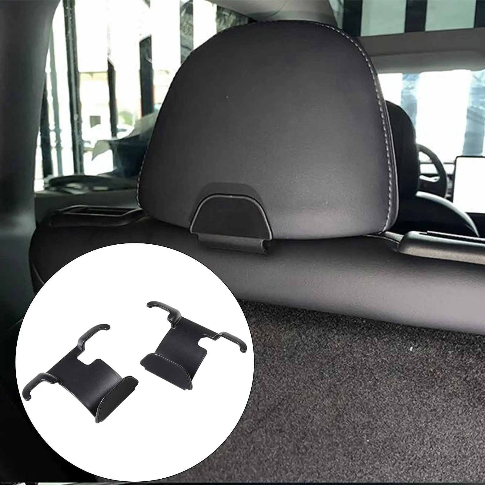 2Pcs Car Seat Headrest Hanger for Purse Bags Fit for Model Y