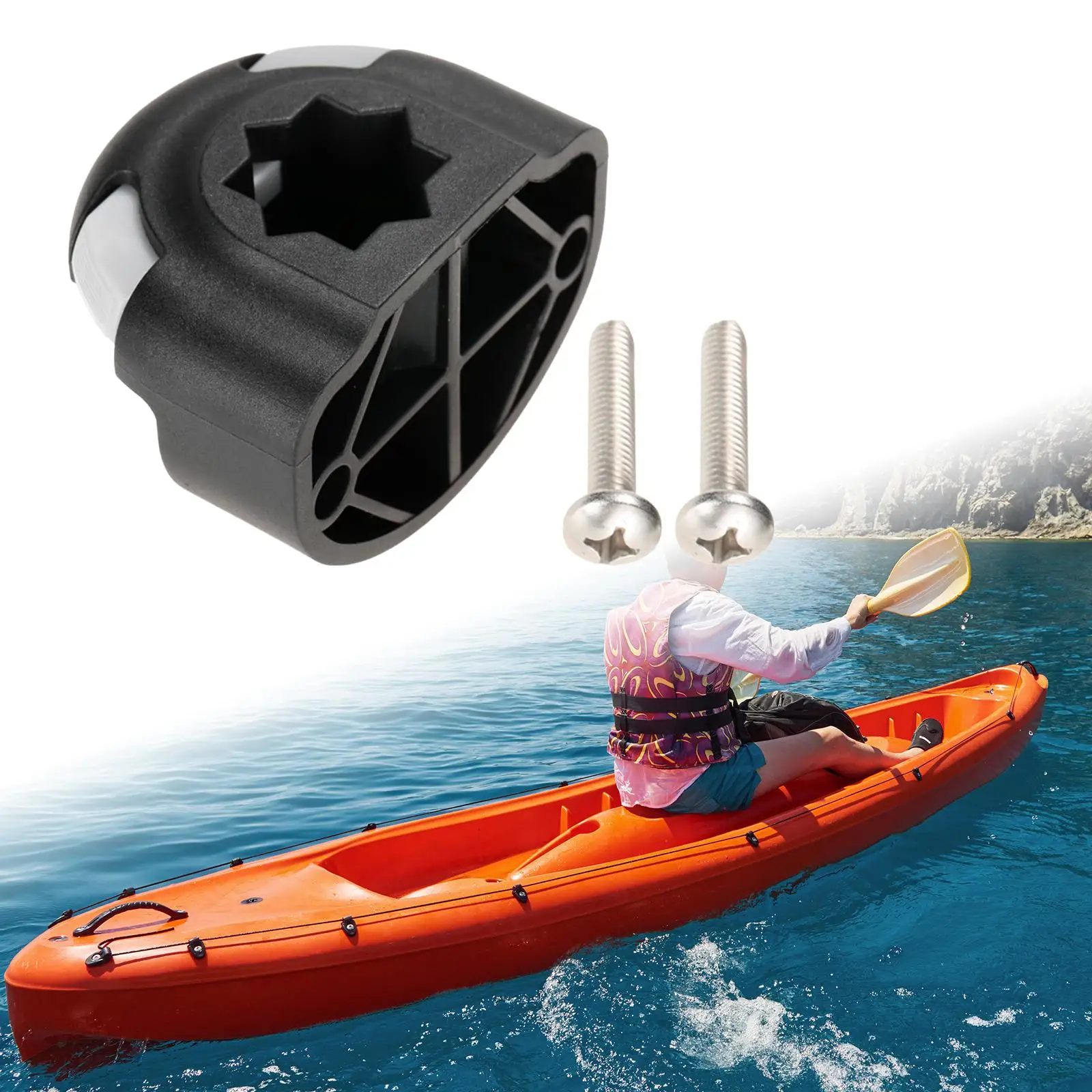 Kayak Base Accessories Universal Rotation Lock Swivel Sockets Kayak Lifting Hook