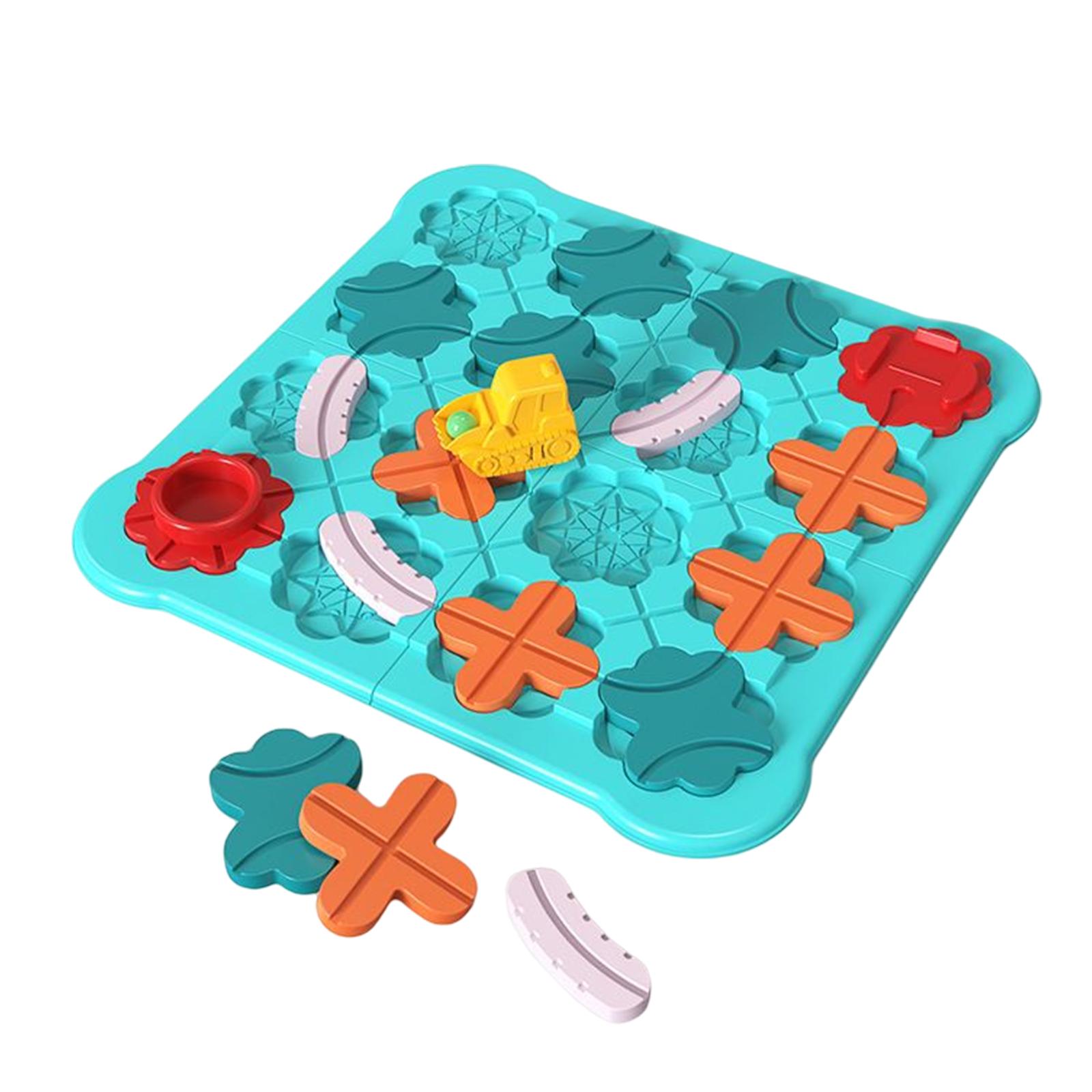 Car Road Maze with 118 Card Road Construction Maze Board Game for Boys Girls