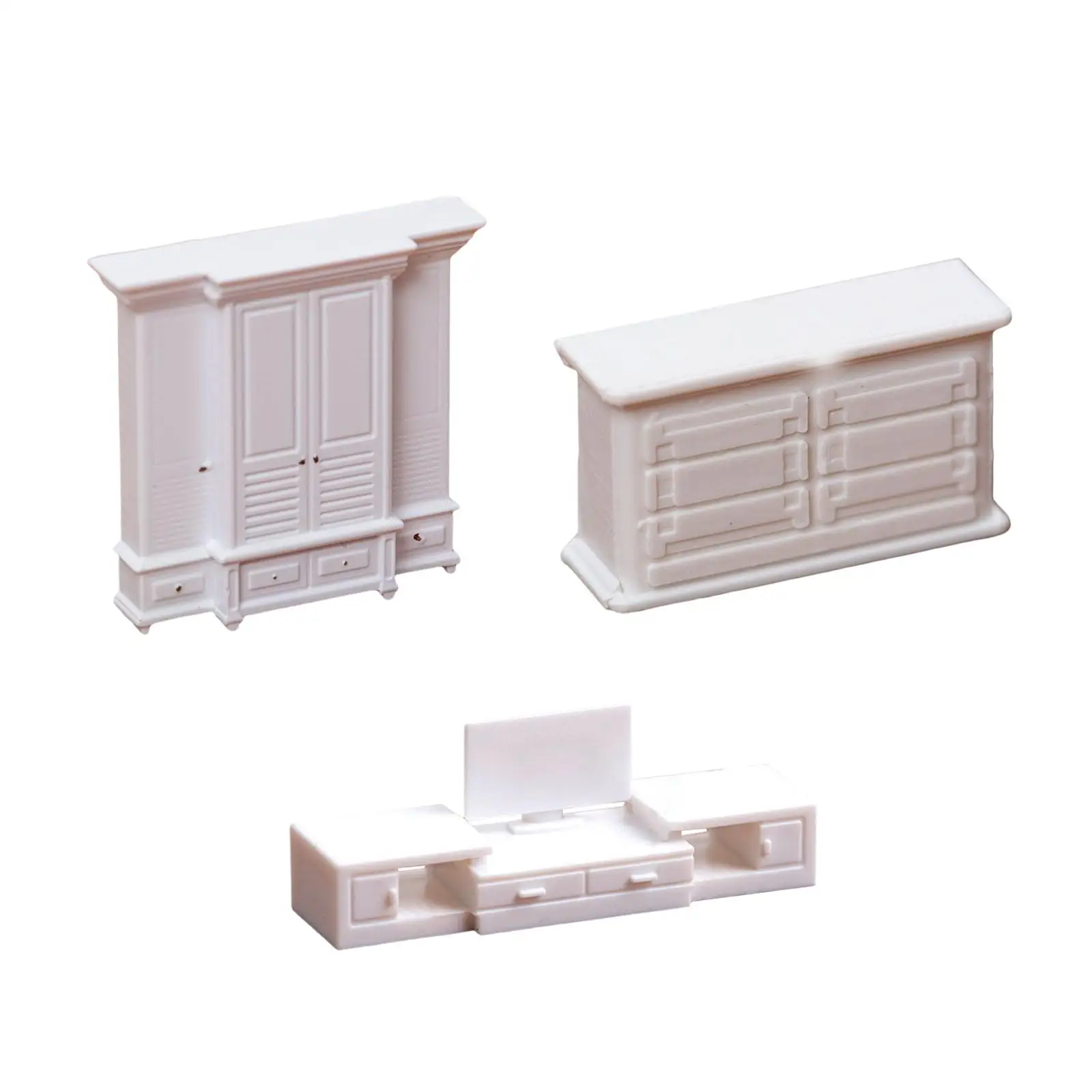 Miniature Furniture Model Realistic Dollhouse Furniture for DIY Projects Decor Diorama Layout Photo Props Sand Table Decoration