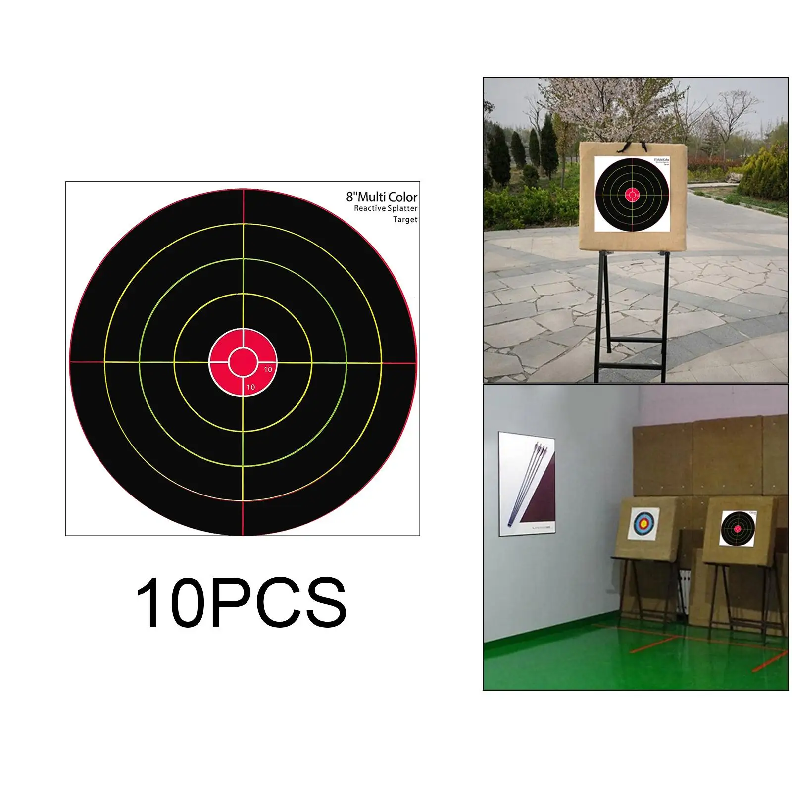 8``   Stickers Self-adhesive Targets Paper Sheets Shooting Training  Accessories