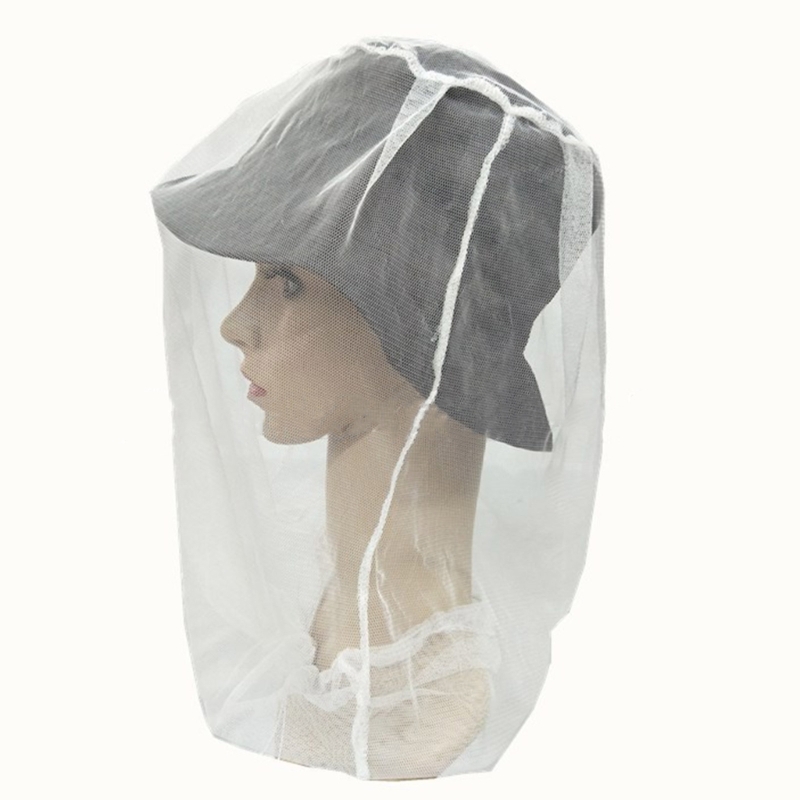 Description Picture 5 of itemMosquito Head Net Fine Mesh Insect Netting, Head Net Hat Anti-Mosquitos Mesh Cap R66E