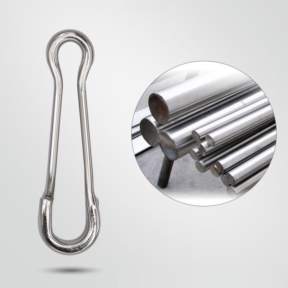 DNDYUJU 10 bis 20 Stück Angelverschluss aus Kohlenstoffstahl, Angelwirbel, Pin-Köderverbinder, Angelzubehör, Pesca – Detail 5