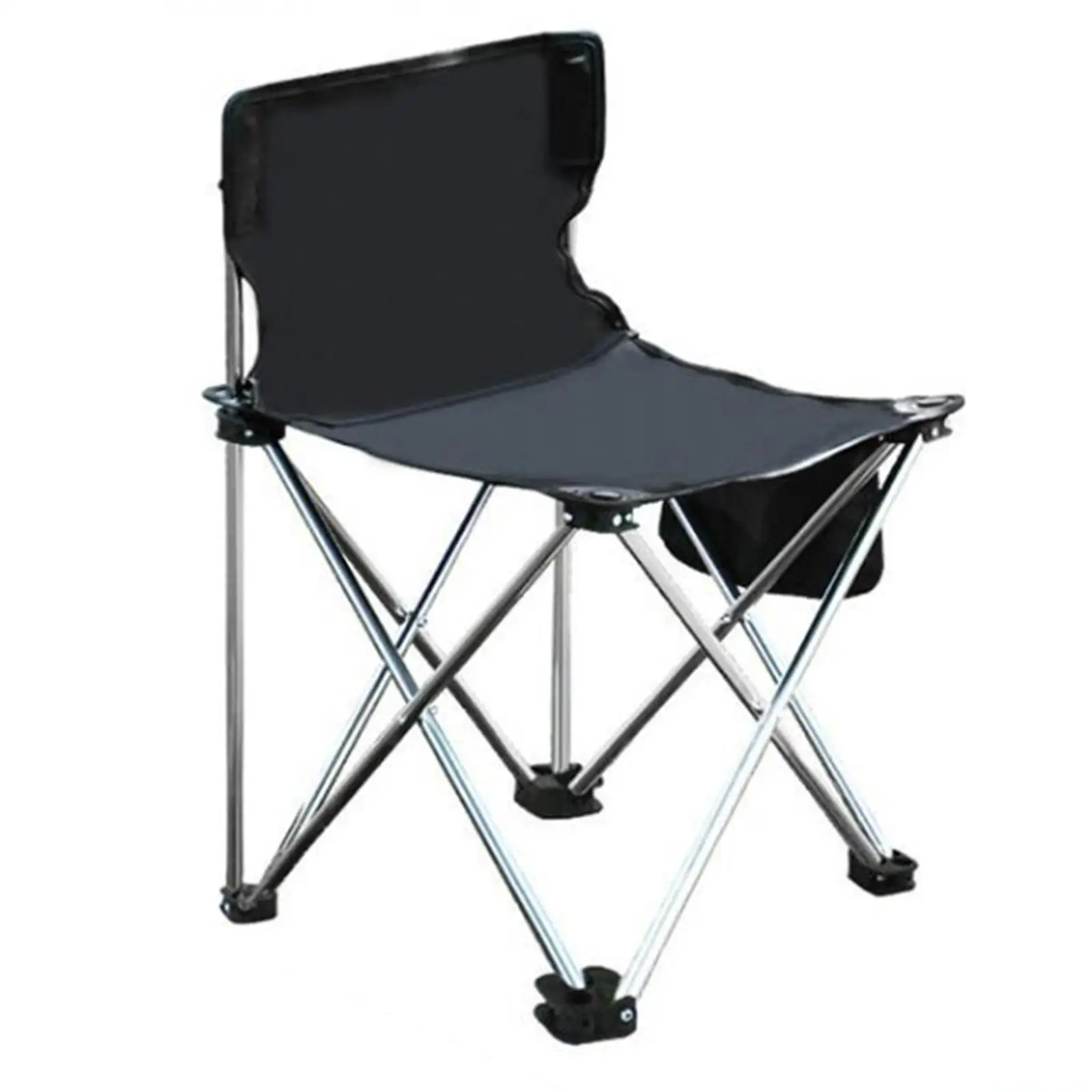 Portable Camping Chair with Side Pocket Holds 330lbs Heavy Duty Fishing Chair