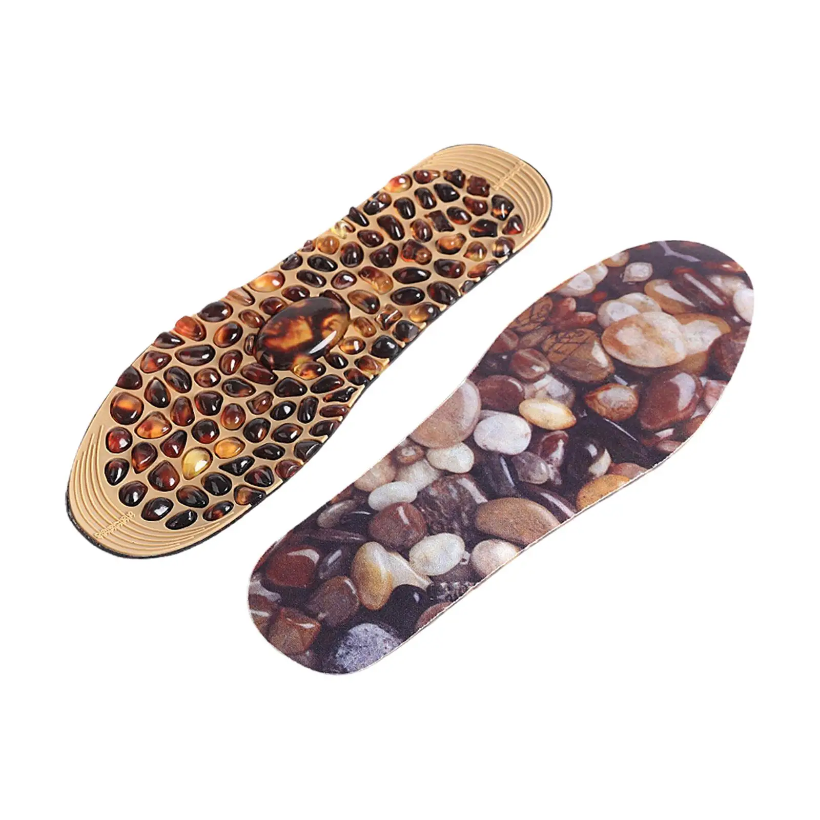 Faux Cobble Insole Can Be Cut Acupressure Reflexology Insoles Point Massage Insole Shoes Inserts for Slipper Men Women