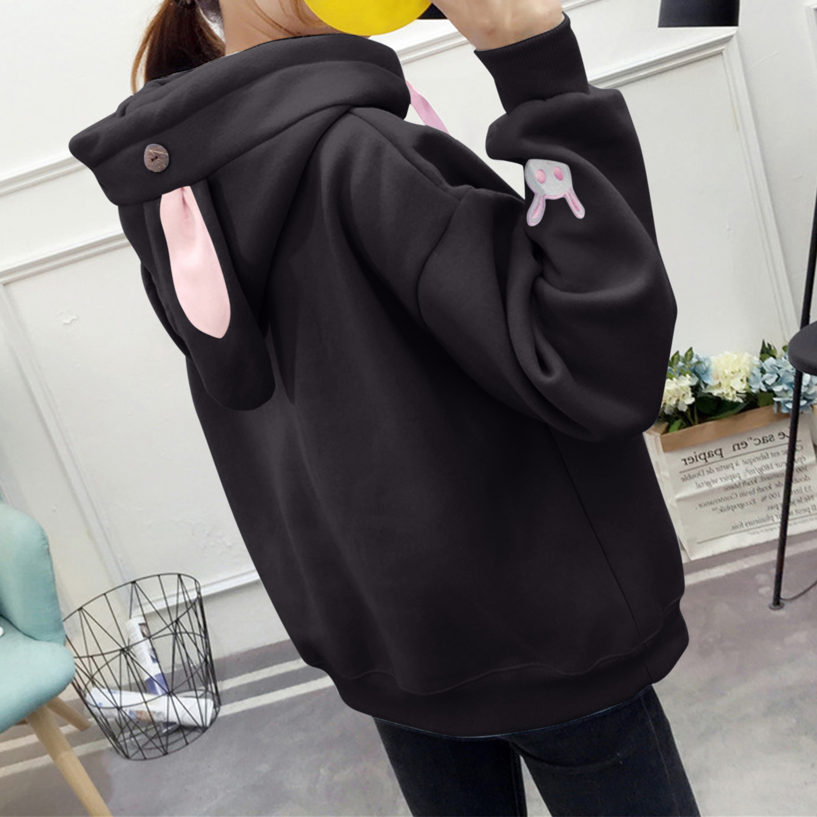 Title 9, Casual Sweatshirts For Womens Rabbit Ears Hoodi...