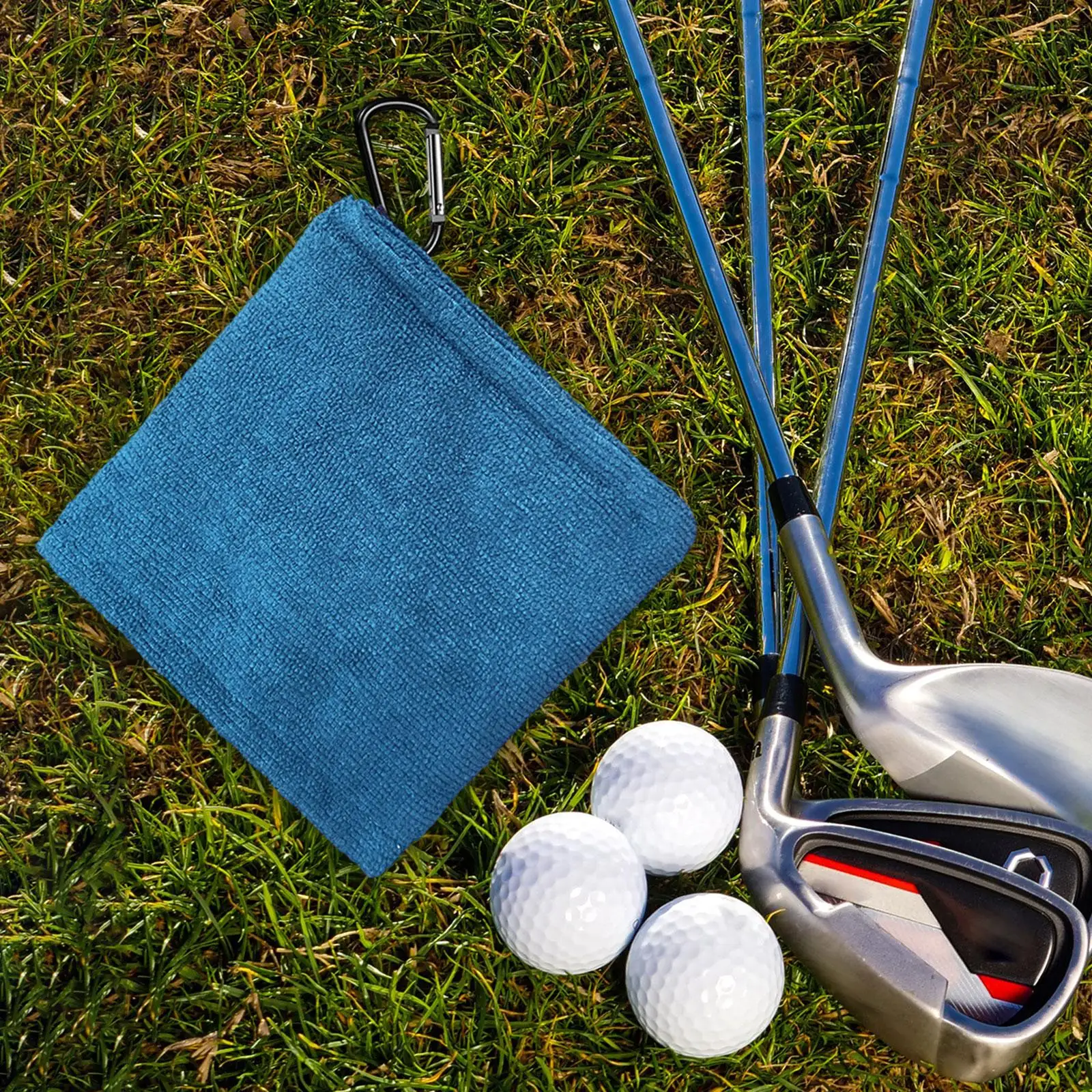 Golf Ball Towel Small Portable Microfiber 5.5 x 5.5 inch Wiping Cloth Golf Ball