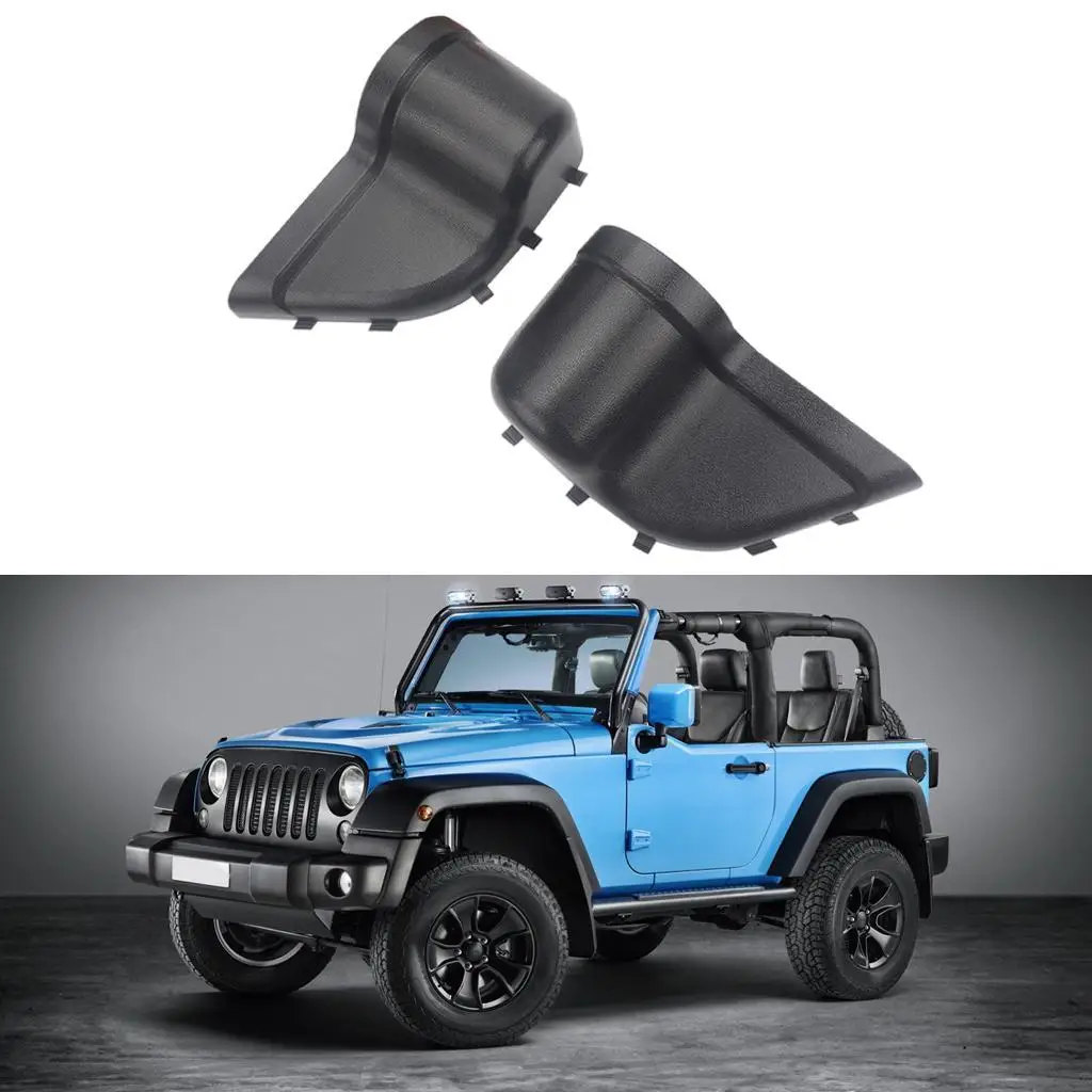 Set of 2 Storage Box Car Supplies Plastic Black Front Door Net Pocket for Jeep Wrangler JK Jku 2/4Door 11-2018 Replacement