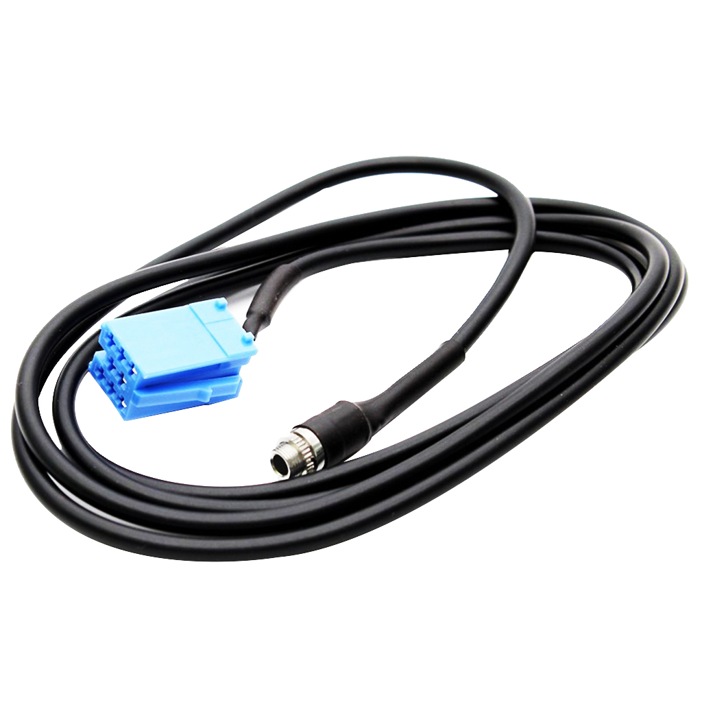 Car AUX Adapter for Audio Cable 3.5mm Mini ISO 8 Pin for Audio Cable Adapter for Blaupunkt for VW for Audi Honda Nissan Etc Car