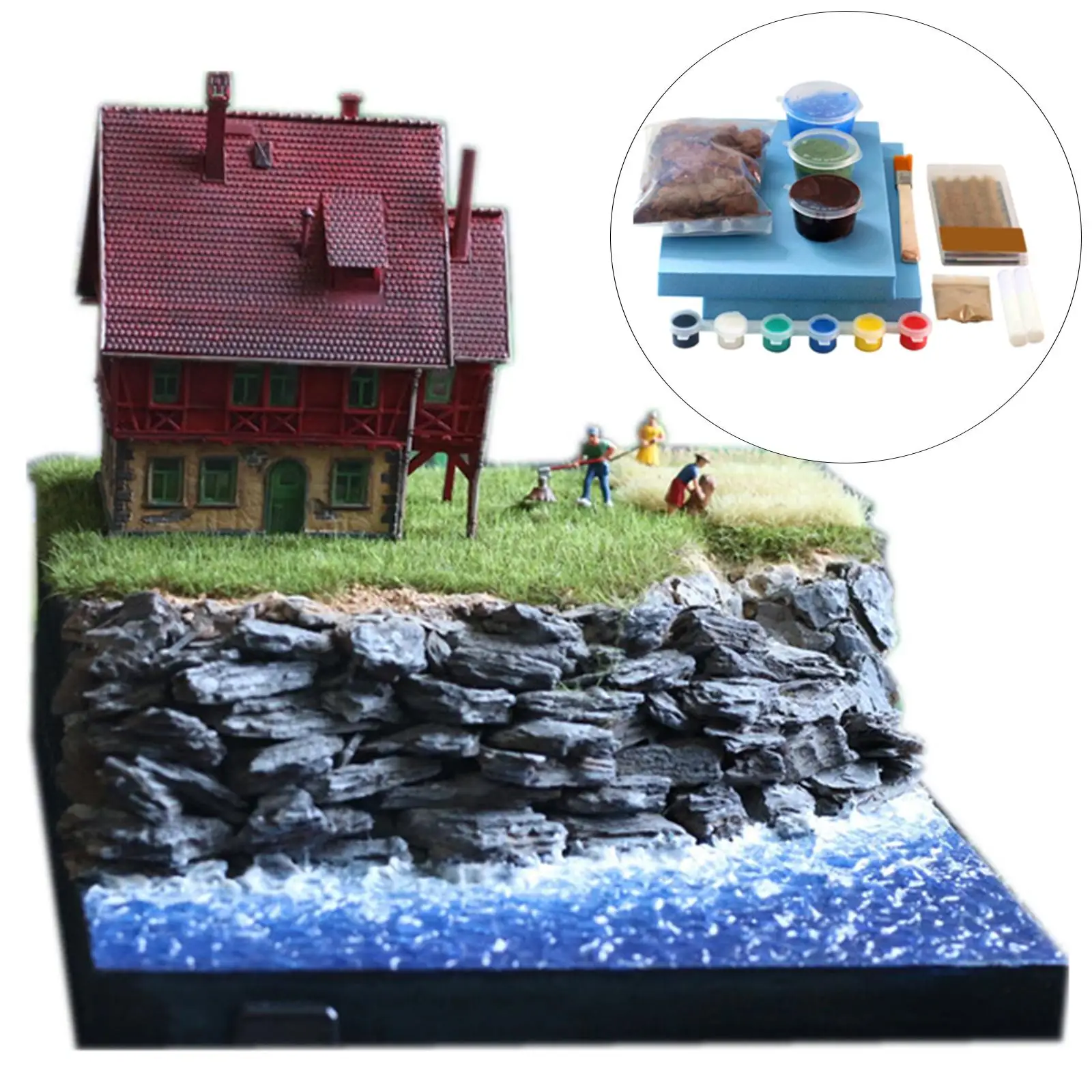 DIY Railway Scenery Kits Crafts Building Material for Architecture Model
