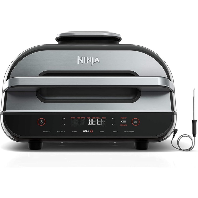 Title 1, Ninja Foodi-Indoor Grill com Air Fry, Assado, A...