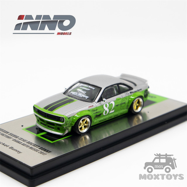 INNO64 1:64 NISSAN SILVIA S14 Rocket Bunny Manz Factory Green