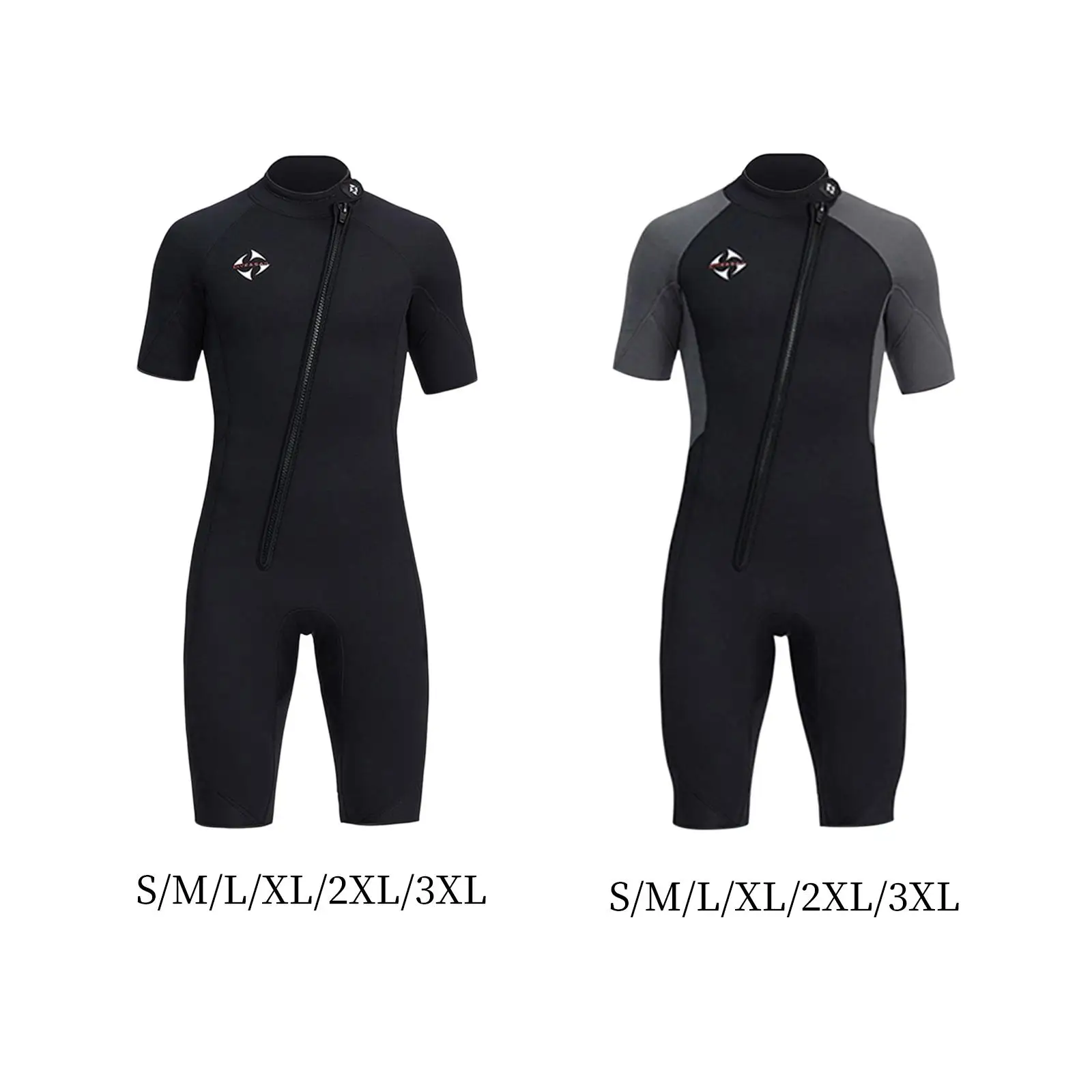 Men`s wetsuit diving suit short sleeve for canoeing diving skin kayaking