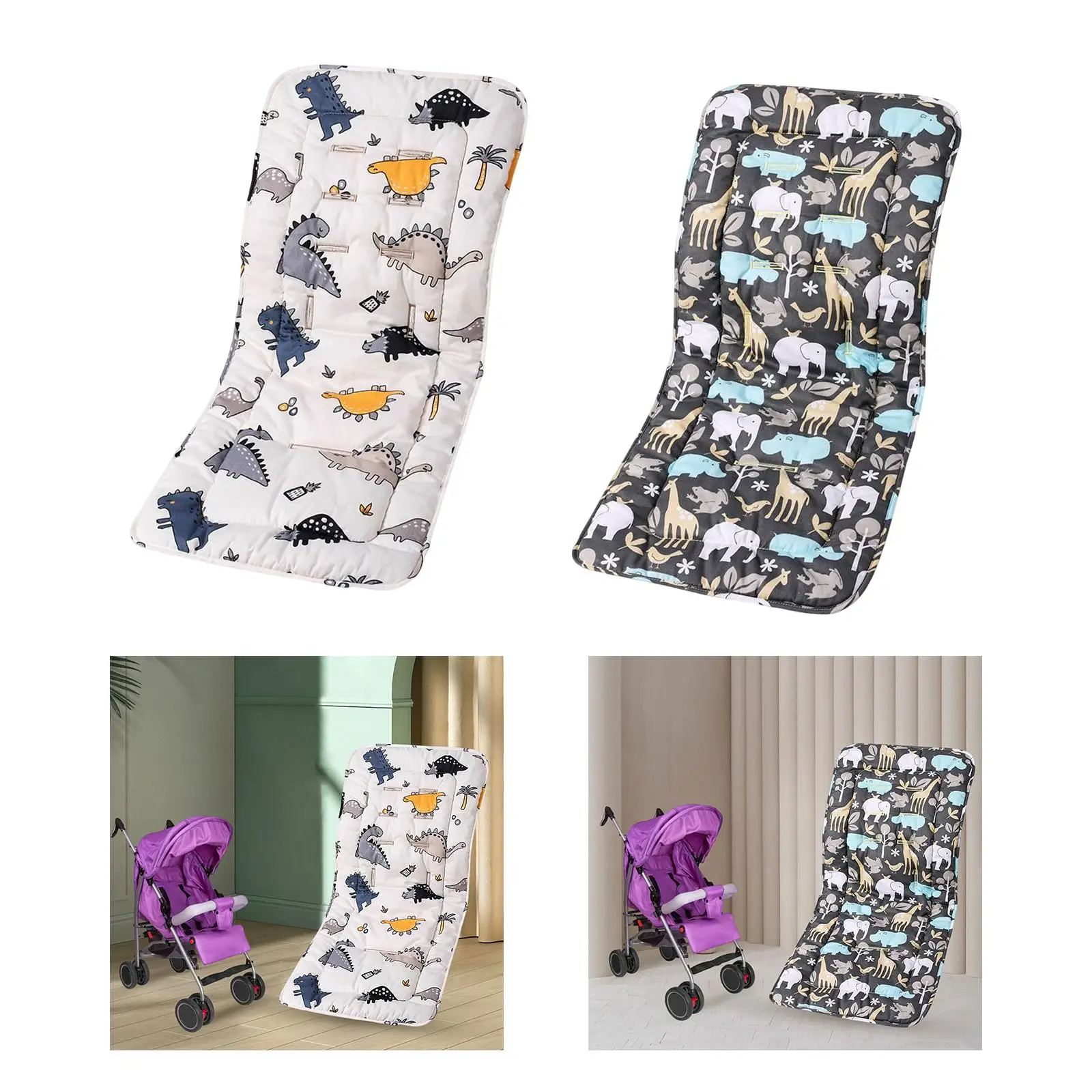 Baby Carriage Cushion Thicken Liner Mat Seat Liners Stroller Mat Breathable for Pram Stroller Buggy Accessories