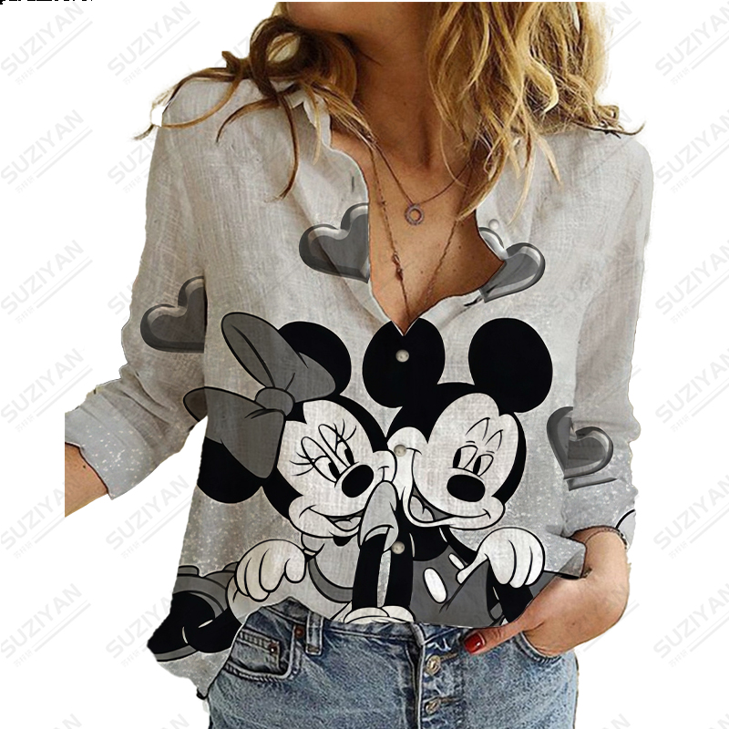 Title 4, Camicia a maniche lunghe da donna Disney Cardig...