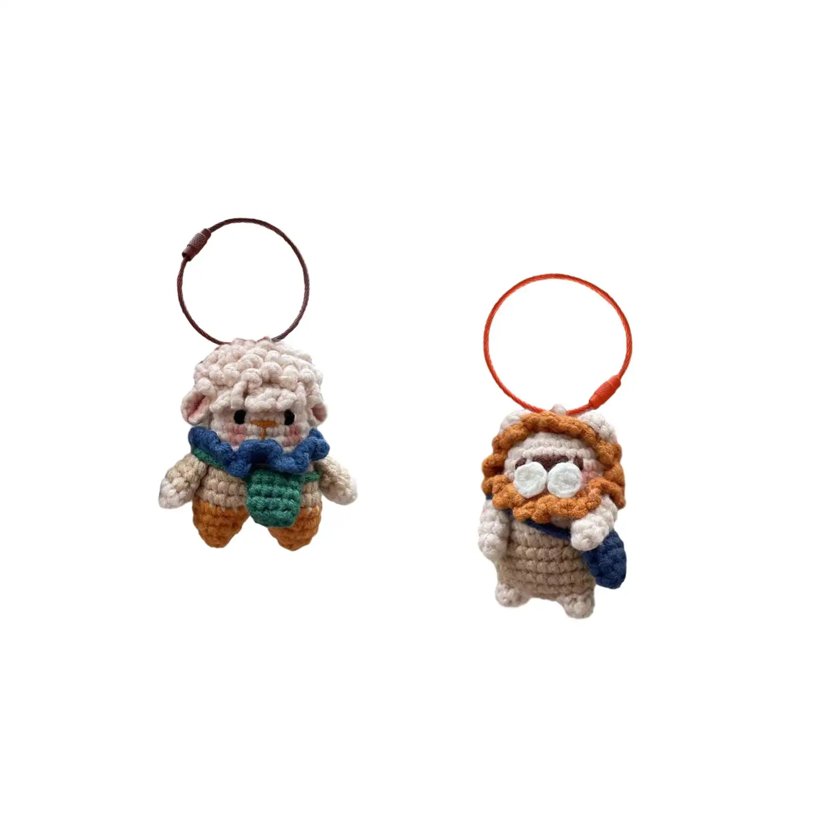 Keychain Pendant Crochet Material Package DIY Adults Doll Hanging Ornament