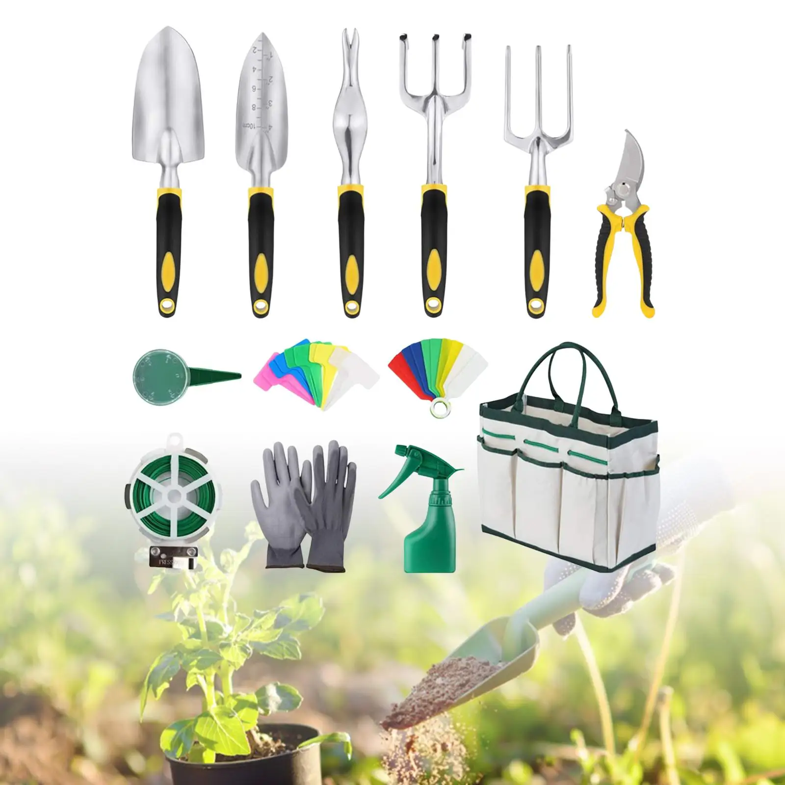 13x Handheld Hand Shovels Cultivation Hand Tool Weeding Tools Hoe Garden Tool Gardening Garden Shovels for Outside Lawn Digging