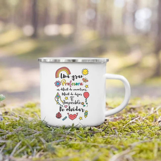 Taza personalizada para profesor, tazas de corazón para profesores, taza de  café personalizada con nombre del maestro, regalo de agradecimiento al