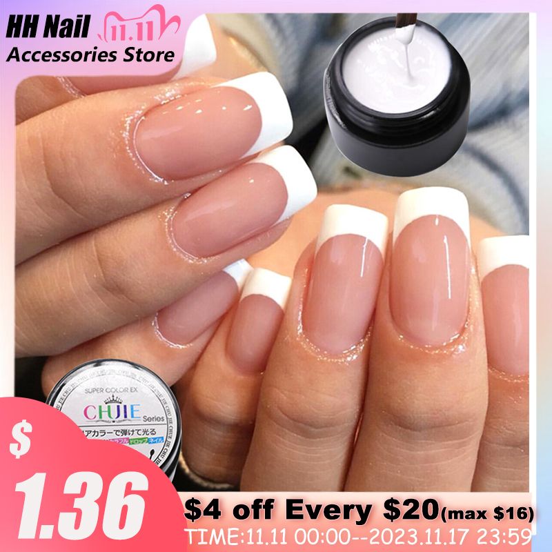 Best of White French Line Nails Polish Gel Semi Permanent Quick-drying Nail UV Gel DIY Pattern Painting French Nail Art Manicure Tools Reviews & Tips