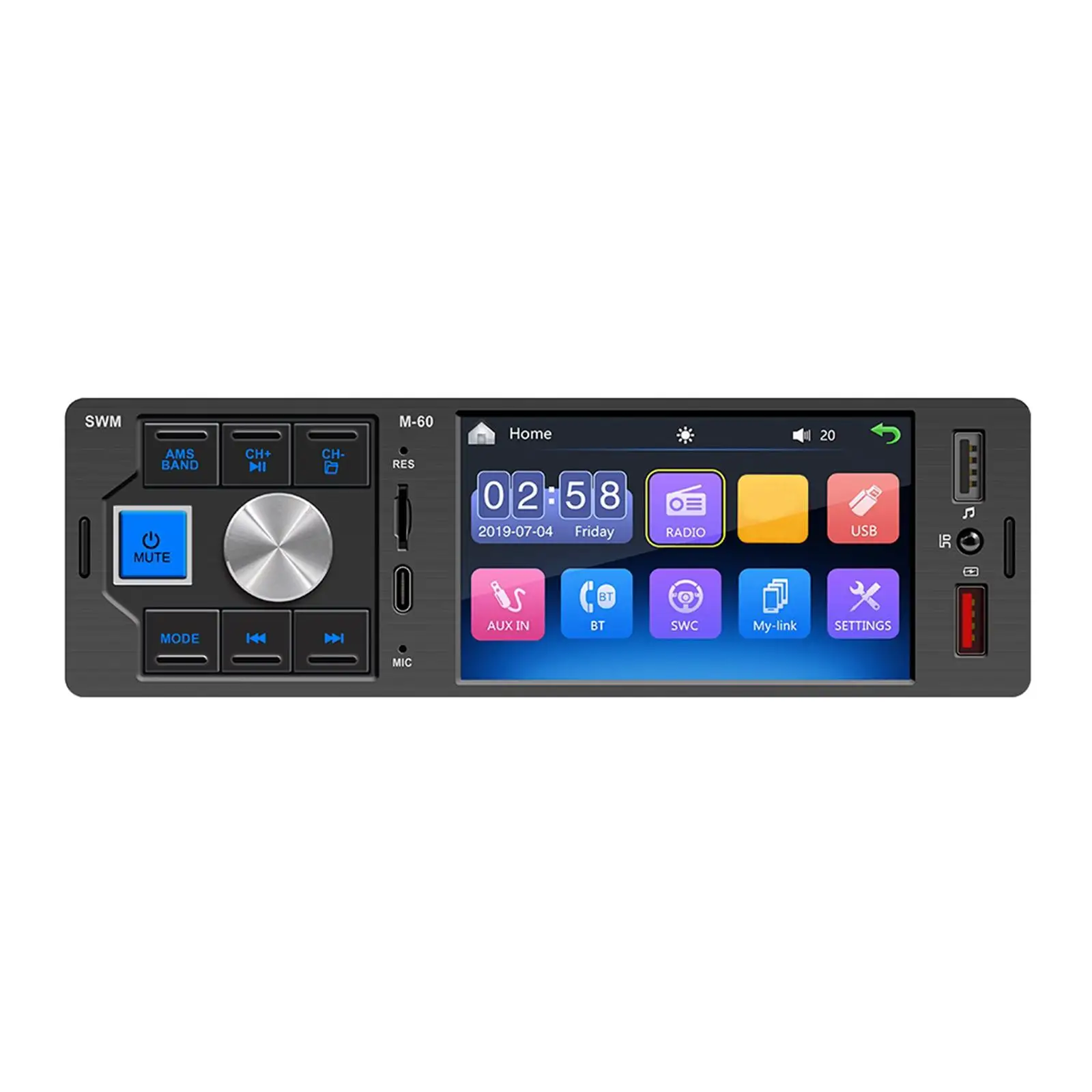4 inch Car Radio Player  Port for Android/for iOS