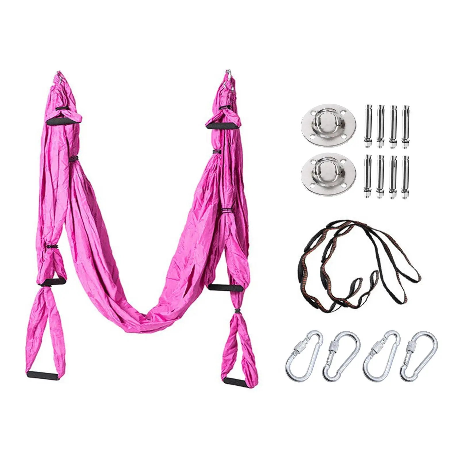 Aerial Yoga Hammock with Carabiner for Pilates Adult Gymnastics Exercise