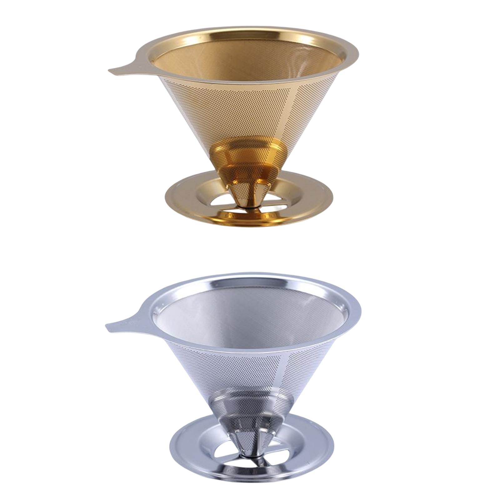 Stainless Steel Coffee Filter for Manual Coffee Maker Permanent Coffee Filter