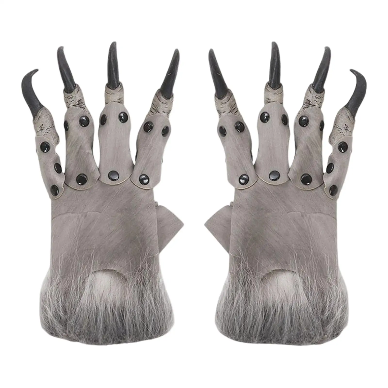 Pair Halloween Dragon Glove Costume Claw Fingernails Mitts Gift Dress up Monster Hands Paws for Festival Cosplay Props Unisex