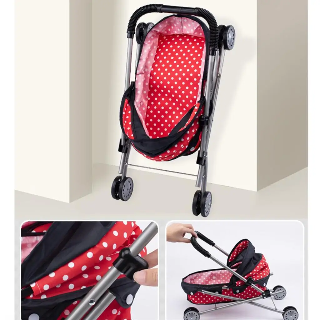 Doll Carriage Stroller Trolley for 18 inch  Dolls Accessories