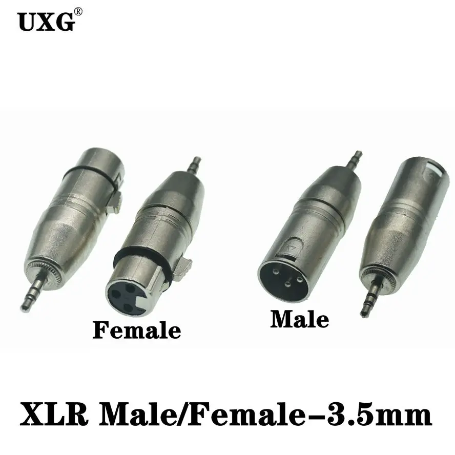 1 stücke XLR 3 Pin Buchse auf 3,5mm Buchse & Stecker 1/8 "TRS Mini Weibliche Stereo mikrofon Audio Adapter Konverter Stecker – Detail 4