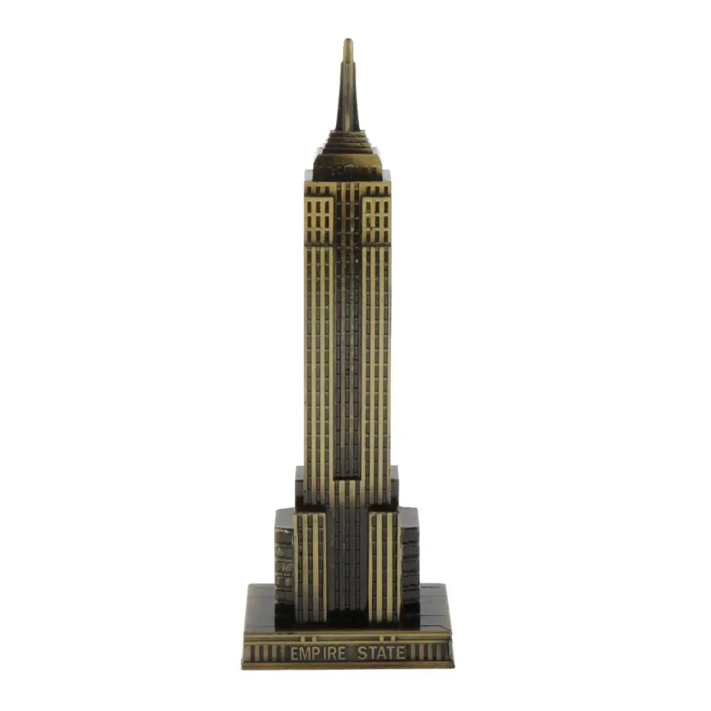 18cm Bronze State Building Empire Statue Souvenirs From  City