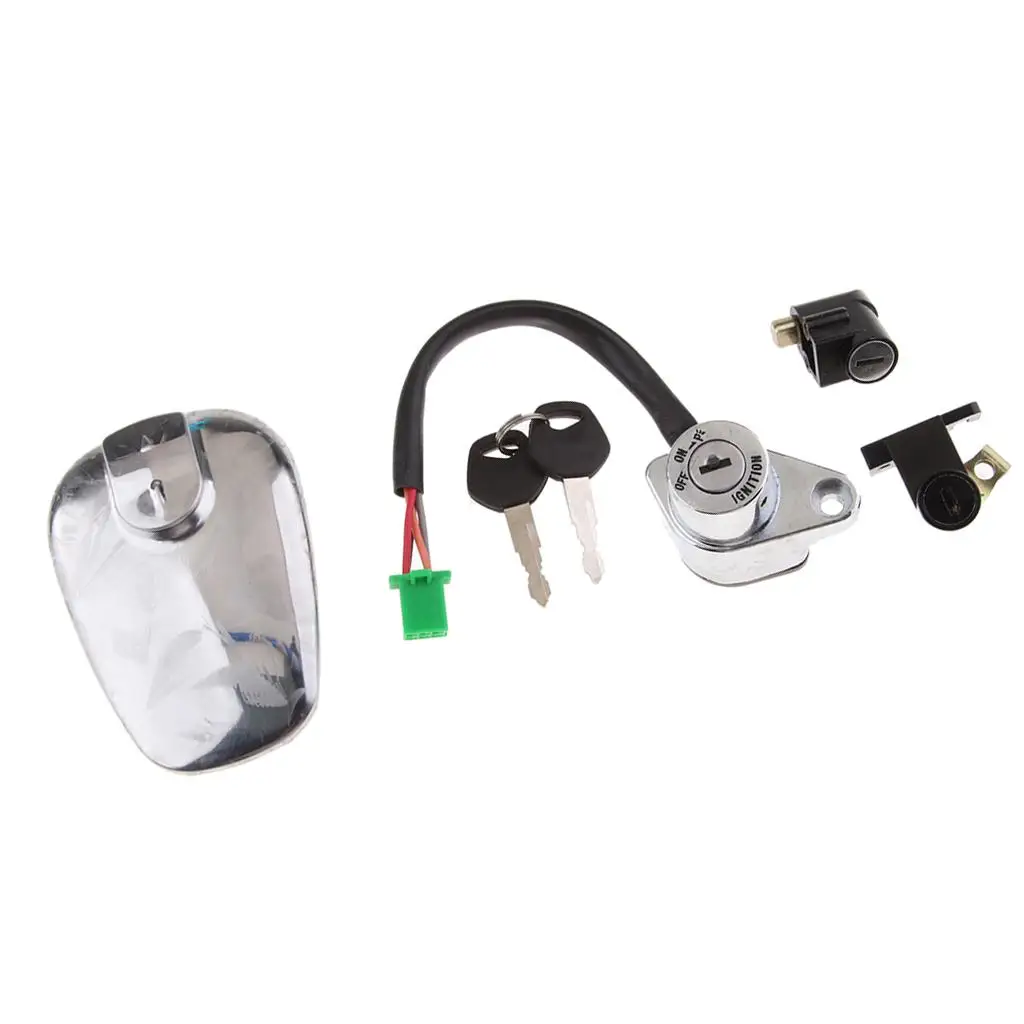 Motorcycle Ignition Switch + Fuel Tank + 2 Keys for HJ125-8