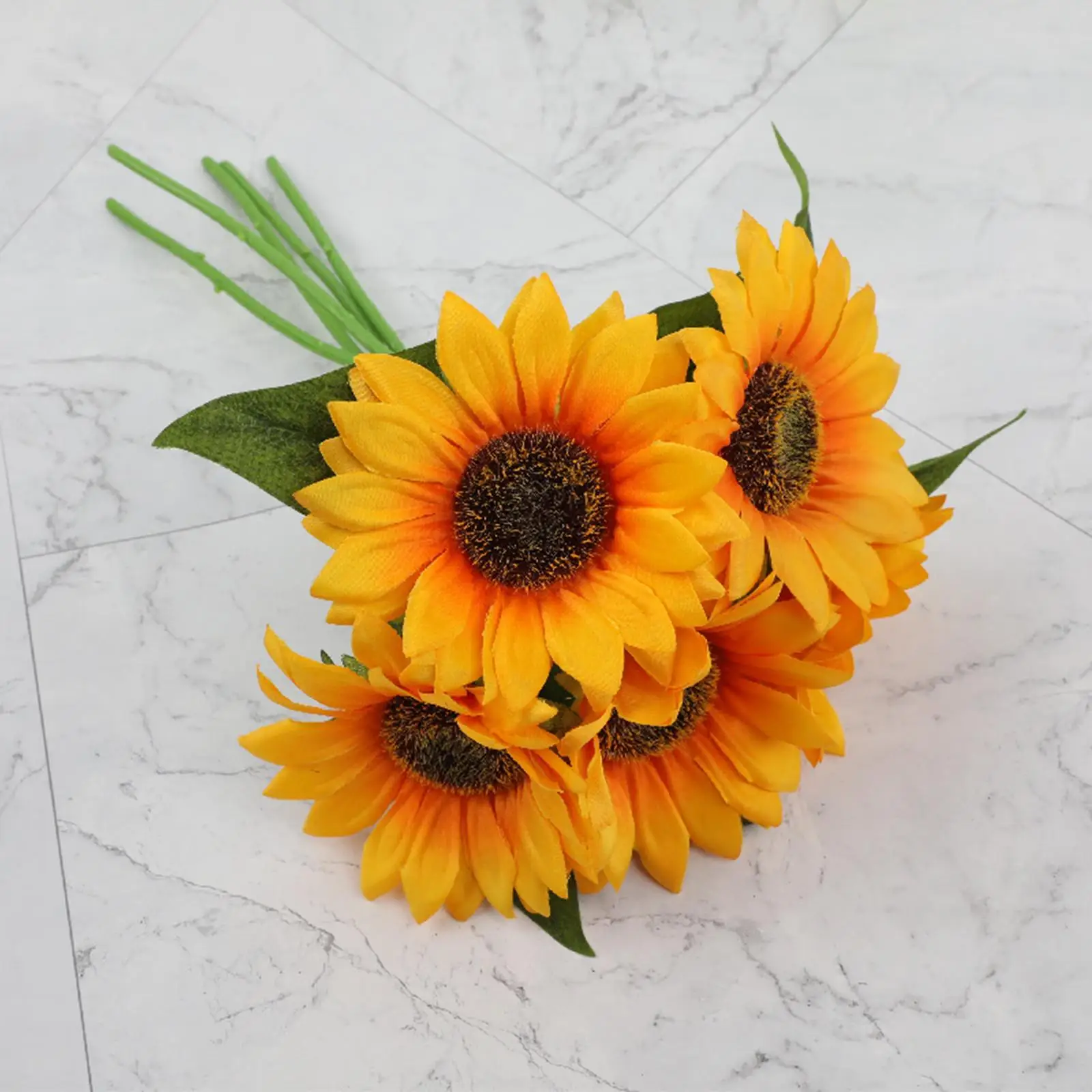 Silk Artificial Sunflowers Flowers Bouquets Fuax Party Decorations
