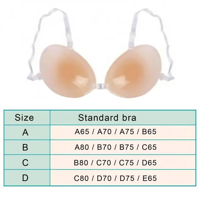 Adhesive Bra Invisible Strap Bra Silicone Push Up Sticky Womens