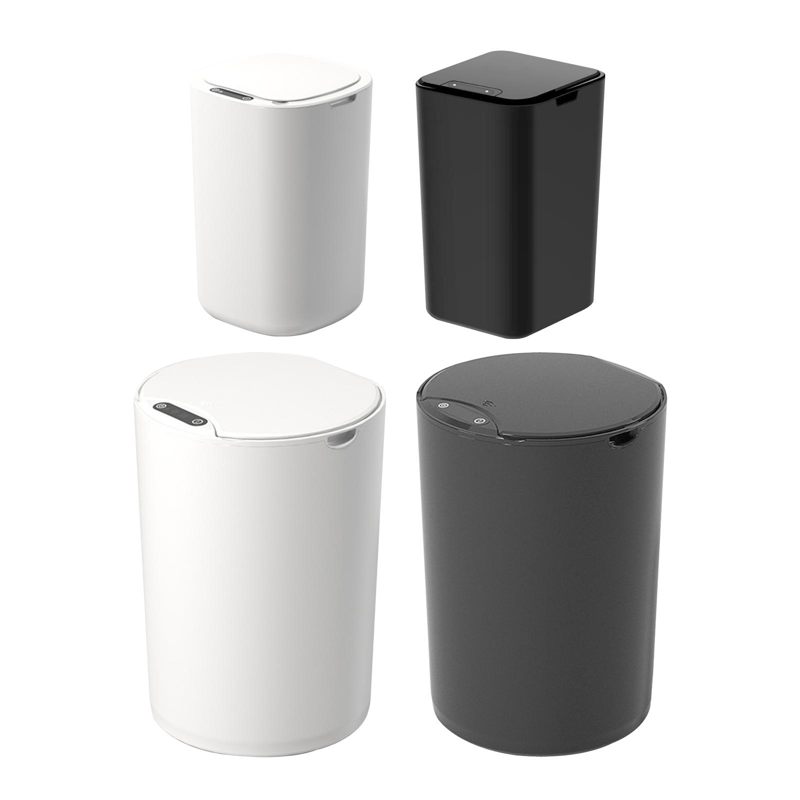 Sealed Trash Can Narrow  with Lid Electric Dustbin for Toilet Home Bedroom Garage Bathroom